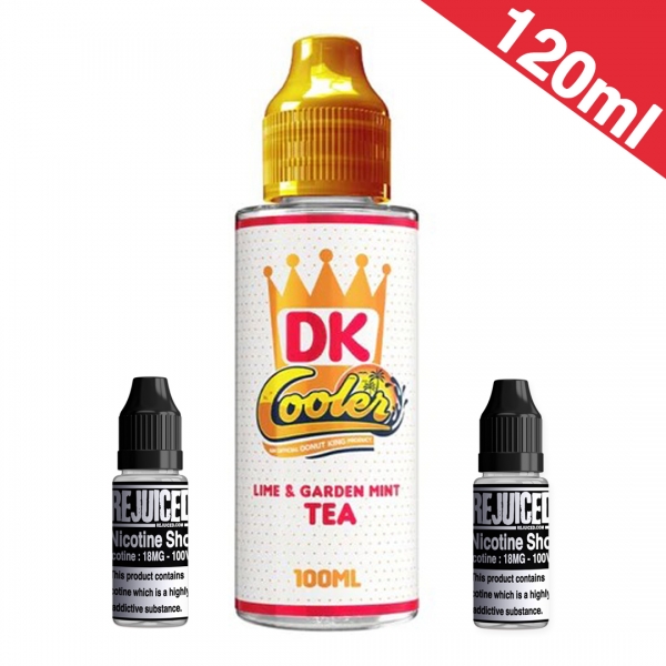 120ml Lime & Garden Mint Tea Cooler - Donut King Shortfill