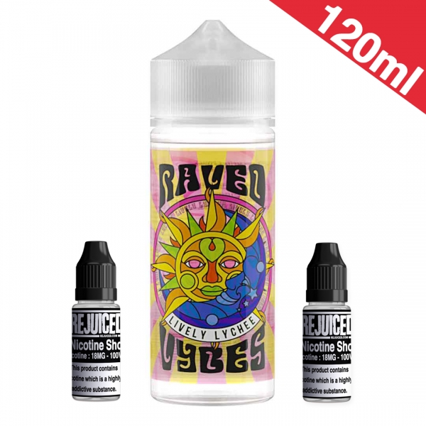 120ml Raved Lively Lychee Vybes Shortfill