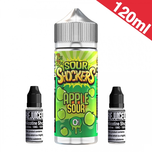 120ml Apple Sour - Sour Shockers - Shortfill